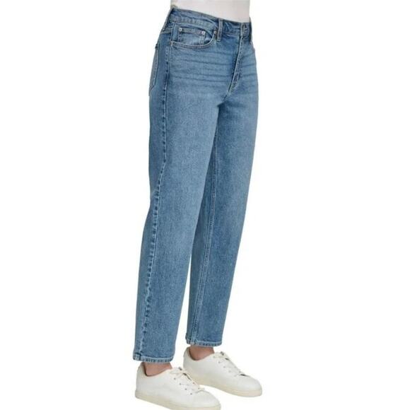 *Calvin Klein Women High Rise Straight Leg Jean -14 - Picture 2 of 4